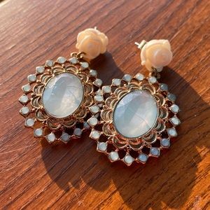 ❤️ ModCloth Gold Tone Statement Earrings